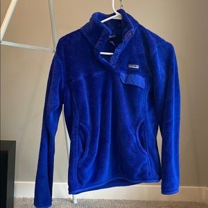 Patagonia royal blue quarter zip, size medium